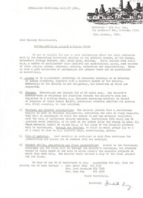 Letter dated 23/1/1991 from Nunawading Historical Society to local schools informing them of Local History Collection held by the Society.