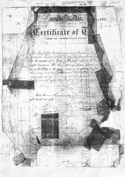 Certificates of Title Vol 2105 Fol 420823 being 480 acres, part Crown Portions 81, 82, 89, 90, and 91 to Freehold Investment and Banking Co of Australia Limited.