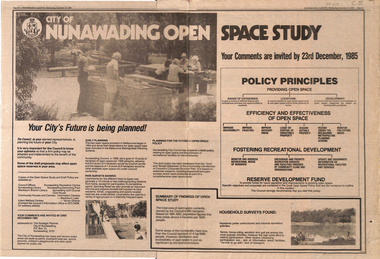 Nunawading Open Space Study and planning for the future