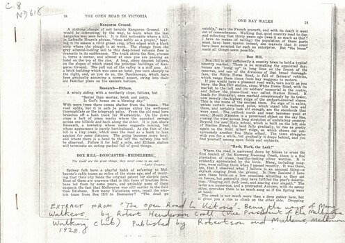 'The Open road to Victoria', by Robert Henderson Croll, Melbourne: Robertson & Mullens, 1928.