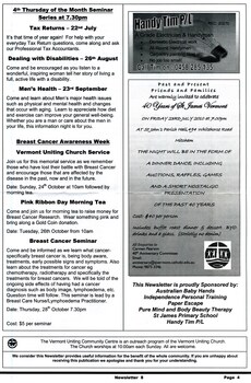 Vermont Uniting Community Centre Newsletter