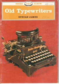 Pamphlet, Old Typewriters, 1993