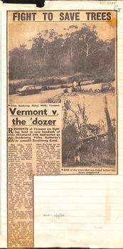 Fight to save trees: Vermont v. the dozer