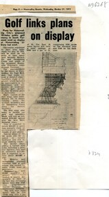Golf links plans on display