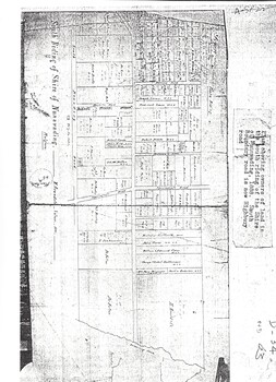 Plan showing owners of land in the South Riding of the Shire of Nunawading, 1888.   