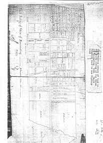 Plan showing owners of land in the South Riding of the Shire of Nunawading, 1888.   