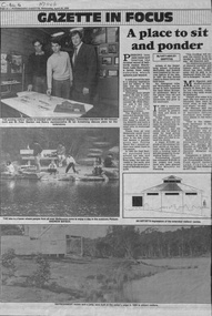 Article giving history and discussion plans for expansion of the visitors' centre in Blackburn Lake Santuary