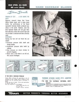 Turner Tools Catalogue