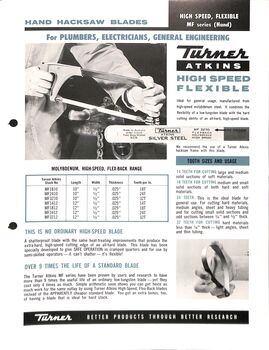 Turner Tools Catalogue
