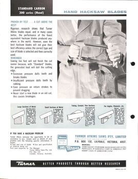 Turner Tools Catalogue