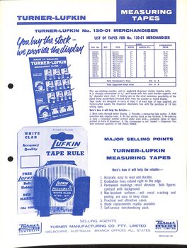 Turner Tools Catalogue