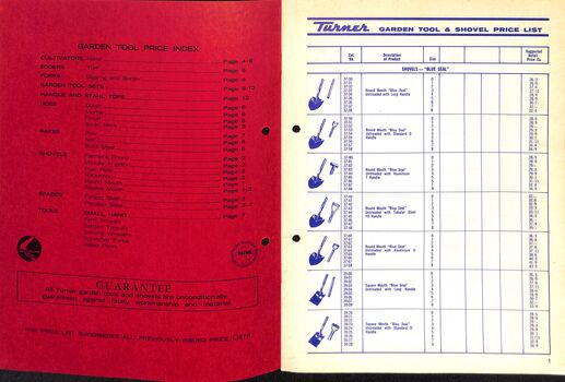 Turner Tools Catalogue