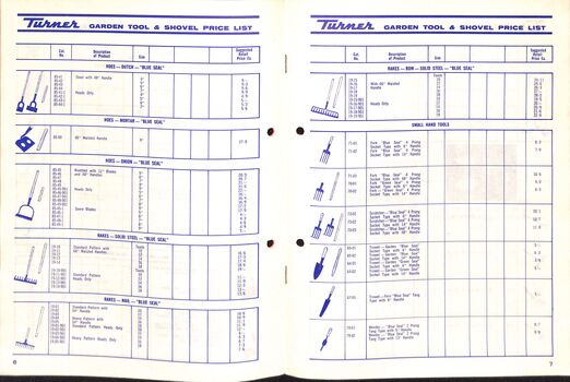 Turner Tools Catalogue