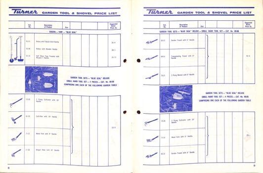 Turner Tools Catalogue