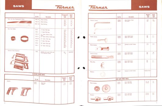 Turner Tools Catalogue