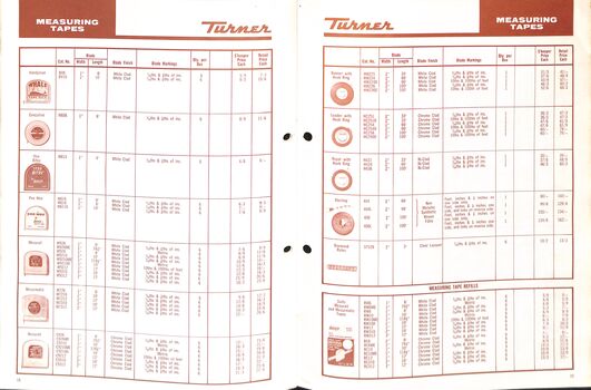 Turner Tools Catalogue