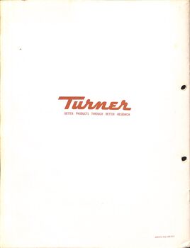 Turner Tools Catalogue