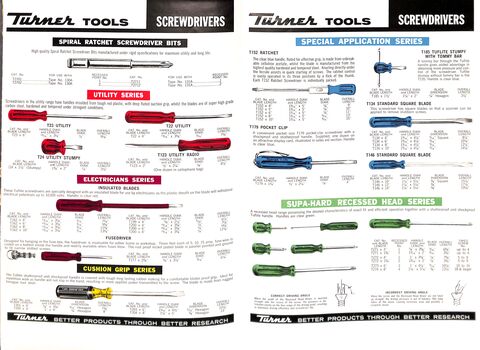 Turner Tools Catalogue
