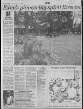 Article on Edna Walling's garden design practices.