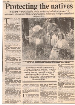 Volunteers dedicated to the protection and maintainance of indigenous plants
