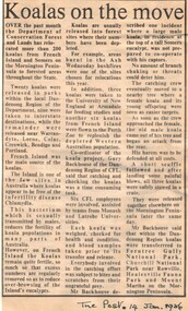 Article from 'The Post' 14 January 1986