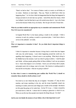 Transcript of an interview with Hazel Wyke