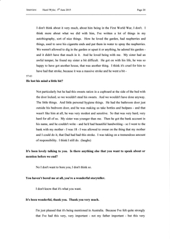 Transcript of an interview with Hazel Wyke
