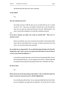 Transcript of an interview with Eric Metcher