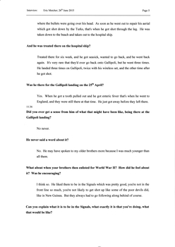 Transcript of an interview with Eric Metcher 
