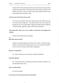 Transcript of an interview with Eric Metcher