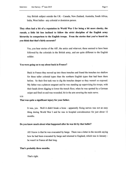 Transcript of an interview with Jim and Keith Harvey