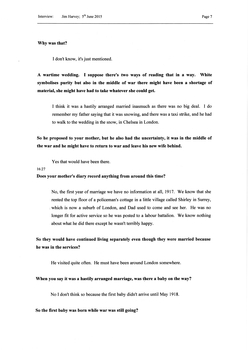 Transcript of an interview with Jim and Keith Harvey 