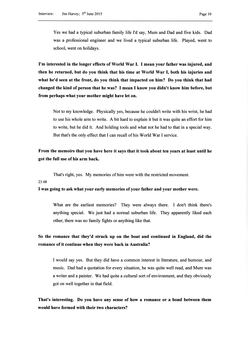 Transcript of an interview with Jim and Keith Harvey 