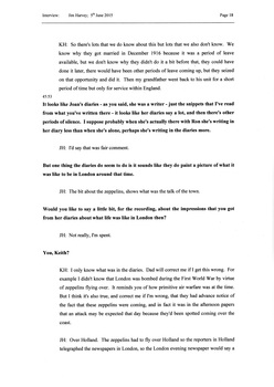 Transcript of an interview with Jim and Keith Harvey