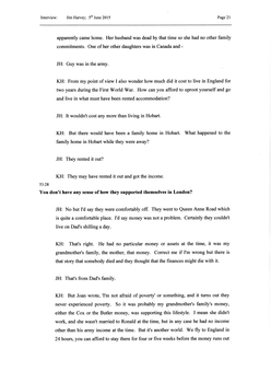 Transcript of an interview with Jim and Keith Harvey 