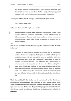 Transcript of an interview with Stephen Fankhauser 