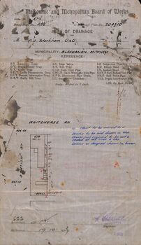 MMBW Drainage Plan