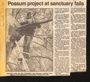 Possum project at sanctuary fails