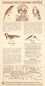 Blackburn Creeklands Bird List