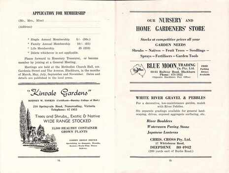 Booklet from Blackburn and District Tree Preservation Society