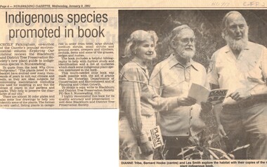 Article, Indigenous species promoted in book, 9/01/1991 12:00:00 AM