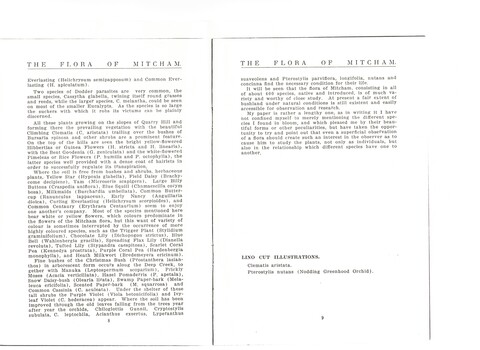 The Flora of Mitcham By J. W. Audas.  