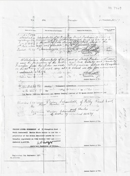 Certificate of Title issued to Carl Benno Schwerkolt for land in Edgerton Road, Mitcham dated 20 Mar 1893 