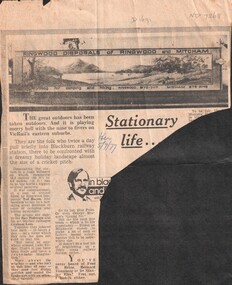 Article, Stationary Life, 1977