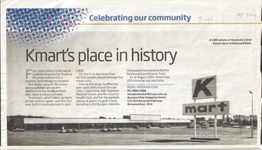 Article, K Mart, 2015