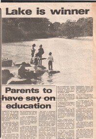 Article, Lake is Winner, 1982