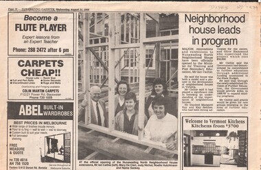 Article, Neighborhood House, 1988