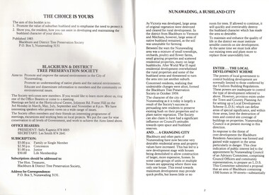 'The Choice is yours' by Blackburn and District Tree Preservation Society, 1985.