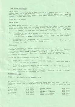 Community Aid Abroad Newsletters of Feb 1991 and Mar 1992
