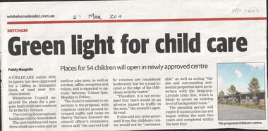 Article, Green Light for child care, 2017